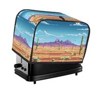 Copertura per tostapane a 2 fette, copertura per tostapane Pixel Desert Landscape con tasche per cucina Copertura per piccoli elettrodomestici e protezione dalle impronte digitali, lavabile in