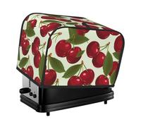 Copertura per tostapane a 2 fette di frutta di ciliegia, antipolvere, a prova di schizzi e impronte digitali, piccola copertura lavabile per elettrodomestici da cucina, misura universale