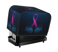 Copertura per tostapane a 2 fette, mani umane, con nastro rosa, copertura per tostapane con tasche per piccoli elettrodomestici da cucina e protezione dalle impronte digitali, lavabile in lavatrice