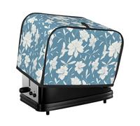 Copertura per tostapane a 2 fette, motivo fiori di giglio, impermeabile, con tasche, per piccoli elettrodomestici da cucina, protezione dalle impronte digitali, lavabile in lavatrice