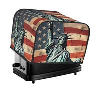 Copertura per tostapane a 4 fette, con bandiera americana della Libertà, antipolvere, lavabile, per cucina, piccoli elettrodomestici, protezione per sala da pranzo, casa, tavolo, idea regalo
