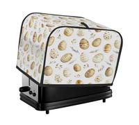 Copertura per tostapane dorata per uova di Pasqua, 4 fette, copertura antipolvere per macchina del pane, piccolo elettrodomestico da cucina