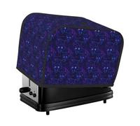 Copertura per tostapane viola con stampa testa di lupo cyber 2 fette - Copertura per forno tostapane con tasche per cucina Copertura per piccoli elettrodomestici e protezione dalle impronte digitali
