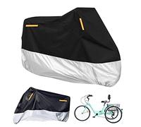 Copertura per triciclo per adulti di alta qualità, adatta a tutte le biciclette a 3 ruote o moto all'aperto e all'interno, 264,2 cm di lunghezza x 110 cm di larghezza x 124,5 cm di altezza (nero e