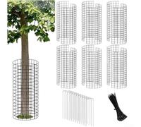 Copertura per tronco d'albero in rete di ferro, per protezione tutto l'anno da stress ambientali e rischi meccanici, confezione da 6 o 12 pezzi (B)