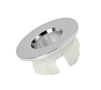 Copertura per troppopieno per lavabo, Anello per troppopieno per lavandino | Finitura con foro tondo per lavabo - Tappi per fori per lavello con rotondi a doppio strato da 22-24 mm per lav