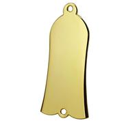 Copertura per truss rod a forma di campana in metallo per chitarra e basso, 2 fori, con viti, oro