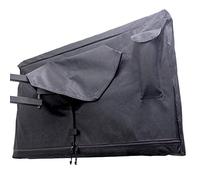 Copertura per TV da esterno 80-85", con cerniera, resistente alle intemperie, impermeabile a 360 gradi, interno morbido antigraffio, colore nero