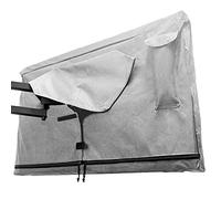 Copertura per TV da esterno 86-90", con cerniera, resistente alle intemperie, impermeabile a 360 gradi, interno morbido antigraffio, grigio