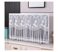 Copertura Per Tv Minimalist TV Cover Do Not Remove The Desktop Mounted TV Cover When Starting Up Comfortable Lace Lace Lace Dustproof Cloth(White,115 x Height 75cm)