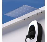 Copertura per unità AC da esterno e tenda da patio, resistente alle intemperie, per ingressi e balconi per alimentatori elettrici, colore bianco, 240 x 45 cm, protezione