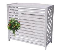 Copertura per unità AC da esterno, resistente recinzione autoportante con ripiano decorativo per piante per una facile installazione e protezione