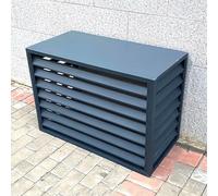Copertura per unità CA esterna resistente alle intemperie per pompa di calore e condensatore di fonte d'aria, protezione in alluminio (1,5P/2 ~ 3P/5P 110 x 60 x 80 cm) protegge contro foglie e detriti