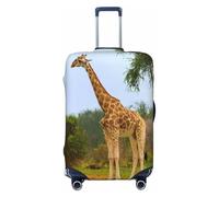 Copertura per valigia, con stampa 3D, motivo: giraffa sotto l'albero in Africa, protezione da viaggio per trolley, elastica, lavabile, adatta per bagagli da 45,7 a 81,7 cm, 3D, XL, Organizer per borse