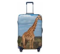 Copertura per valigia, con stampa 3D, motivo: giraffa sotto l'albero in Africa, protezione da viaggio per trolley, elastica, lavabile, adatta per bagagli da 45,7 a 81,7 cm, 3D, L, Organizer per borse