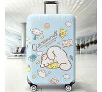 Copertura per valigia con stampa sognante Cinnamoroll accogliente, protettore per valigia elastico e lavabile, pelle da viaggio kawaii anti-graffio e antipolvere per l'ora del tè L,M,S,XLPoliestere