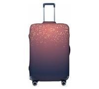 Copertura per valigia, grande, con stampa di cielo e stelle, colore blu navy, adatta a quasi tutti i bagagli, protezione personalizzata per bagagli da viaggio, Nero , M