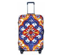 Copertura per valigia, motivo mandala floreale, colorata, astratta, elastica, antigraffio, antipolvere, adatta per bagagli da 45 a 53 cm