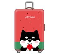 Copertura Per Valigia Personalizzata Protettore Da Viaggio,Tema Fiamma Animale Coprivaligie,Elastica,Lavabile,Anti-Graffio Coperture Per Bagaglio,Bambini,Adulti (Anguria Cane,L(25-28inch))