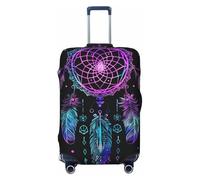 Copertura per valigie colorata con acchiappasogni, protezione per bagagli, elastica, antigraffio, antipolvere, adatta per bagagli da 56 a 61 cm, Multicolore, L