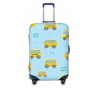 Copertura per valigie con autobus dei cartoni animati, graziosa copertura elastica per bagagli, antigraffio, antipolvere, adatta per bagagli da 56 a 61 cm, Multicolore, XL