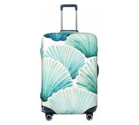 Copertura per valigie con conchiglie color foglia di tè, copertura elastica per bagagli, antigraffio, antipolvere, adatta per bagagli da 56 a 61 cm, Multicolore, S