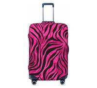 Copertura per valigie con stampa zebrata rosa, protezione per bagagli, elastica astratta, antigraffio, antipolvere, adatta per bagagli da 56 a 61 cm, Multicolore, L