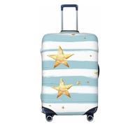 Copertura per valigie con stelle dipinte a olio, copertura elastica per bagagli con oceano marino antigraffio e antipolvere, adatta per bagagli da 56 a 61 cm, Multicolore, XL