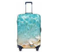 Copertura per valigie con stelle marine e spiaggia Hawaii, copertura elastica per bagagli, antigraffio, antipolvere, adatta per bagagli da 56 a 61 cm, Multicolore, L