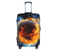 Copertura per valigie da basket antincendio e acqua, protezione per bagagli, elastica per palloni sportivi, antigraffio, antipolvere, adatta per bagagli da 56 a 61 cm, Multicolore, M