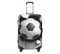Copertura per valigie da calcio, protezione per bagagli, elastica per palloni sportivi, antigraffio, antipolvere, adatta per bagagli da 56 a 61 cm, Multicolore, S