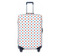 Copertura per valigie da viaggio, lavabile a pois rossi e blu, adatta per bagagli da 45,7 a 81,7 cm, nero, Medium