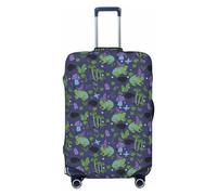 Copertura per valigie da viaggio, lavabile, motivo: rospi magici con cappello, adatta per bagagli da 45,7 a 81,7 cm, nero, X-Large