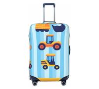 Copertura per valigie per camion a strisce, protezione per bagagli, elastica, antigraffio, antipolvere, adatta per bagagli da 56 a 61 cm, Multicolore, L