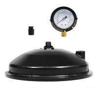 Copertura per valvola piscina in PVC nero con manometro incluso | Alta compatibilità, compatibile con PCC 2000, Pool Valet, sistemi PV3, soluzione versatile per la pulizia della piscina