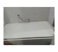 Copertura per vasca da bagno in PVC ispessito 1,2 cm impermeabile vassoio portaoggetti antipolvere resistente al calore accessori da bagno può contenere 40 kg 360 ° regolabile vasca da bagno bordo