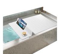 Copertura per vasca da bagno in PVC, mensola impermeabile per vasca da bagno, tappetino antipolvere per casa, hotel, spa - 85 cm x 65 cm, e Slish Bagno nizer