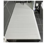 Copertura per vasca da bagno pieghevole regolabile, coperchio Ilat in PVC antipolvere, top per vasca da bagno ry spa per lettura, mensola salvaspazio per vasca da bagno, 66 x 85 x 0,6 cm