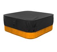 Copertura per vasca idromassaggio, copertura per vasca idromassaggio impermeabile, copertura protettiva per vasca idromassaggio, protezione contro il vento, protezione UV-Nero (200 * 200 * 85cm)