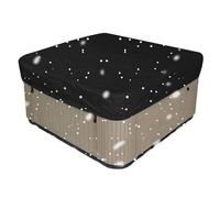 Copertura per Vasca Idromassaggio,Copri Vasca Idromassaggio Impermeabile,Esterno Portatile Patio Vasca Idromassaggio Spa Copertura Protettiva Coperture Antipolvere per Piscina(Size:200x150x20CM,Color: