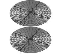 Copertura per vaso per piante da 2 pezzi, copertura per fioriera in plastica cava rotonda da 20 pollici con picchetti, protezione per fiori regolabile Tappo per scavo per gatti per interni ed esterni