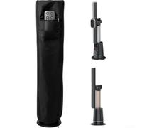 Copertura per ventilatore a torre con tasca centrale per telecomando e cavo regolabile per soffiatore ad alta velocità TH205CO TH202 TF202STF202SWH leggero resistente ai raggi UV nero 130 x 35 cm