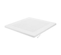 Copertura per Ventilatore Bagno Quadrata con Molla, Bianca | Ricambio da Parete per Estrazione, Abs e Metallo, Meccanismo a Molla, Installazione Semplice, Resiste Umidità
