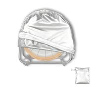 Copertura per ventilatore industriale 600D coperture pers ventilatori da pavimento per impieghi gravosi impermeabili ventilatore a tamburo ad alta velocità,Argento,120×55×120cm