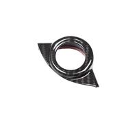 Copertura per volante auto con pulsante Start-Stop Adatta per Alfa Romeo Giulia 2017 2018 2019, cornice decorativa One Click Start per accessori Alfa Romeo Giulia, decorazione per volante (Nero)