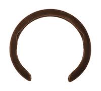 Copertura per volante in peluche ABS, protettore auto marrone 14.96" 1 pz
