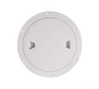 Copertura per yacht da 20,3 cm, per barca, antiscivolo, pannello di accesso con foro per le mani, in plastica ABS, resistente ai raggi UV e al calore, colore bianco