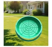 Copertura personalizzabile per pozzetto con base e foro di trazione per esterni, decorativo, invisibile, per patio, giardino, 70 x 70 cm, portatile
