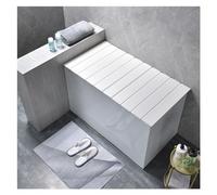 Copertura pieghevole impermeabile per vasca da bagno in PVC, spessore 0,6 cm, antipolvere, accessorio per la casa, 70 x 160 cm, ideale per rilassarsi, protezione e facile da pulire