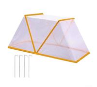 Copertura pieghevole in plastica trasparente per piante da giardino, protezione dal freddo, protezione dagli agenti atmosferici, in PVC bianco, due dimensioni per fiori da giardinaggio all'aperto (49